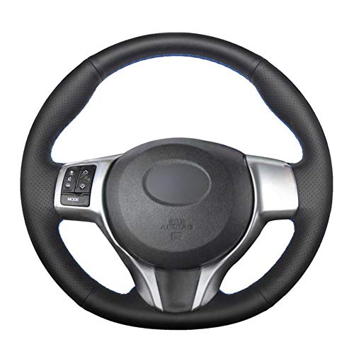 MDHANBK Funda de cuero artificial para volante de Toyota Yaris Verso S Vitz Ractis 2010-2016 Subaru Trezia