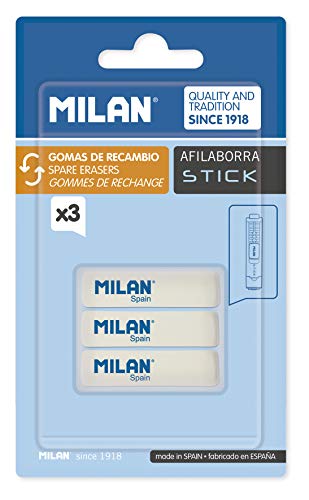 Milan Stick, Recambio para afilaborra, Tamaño Único, Blanco