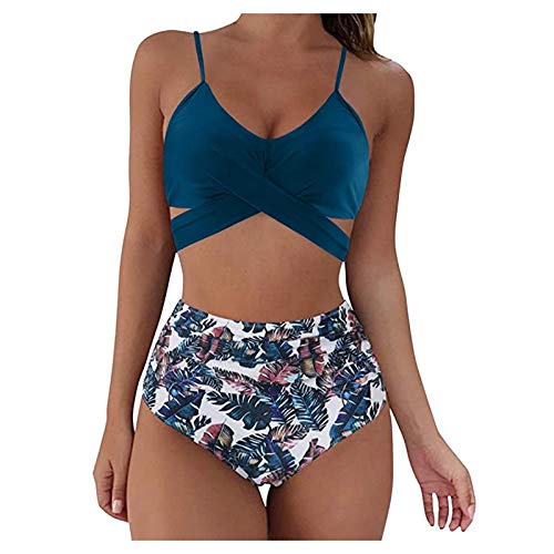 Mujeres Traje de Baño 2021 Ropa de Baño Verano Sexy Color Sólido Bañador Ropa Dos Piezas Bikini Ropa de Playa Natacion Viajes Vacaciones (S, Azul) Mujeres Traje de Baño 2021 Ropa de Baño Verano Sexy Color Sólido Bañador Ropa Dos Piezas Bikini Ropa de Playa Natacion Viajes Vacaciones (S, Azul)