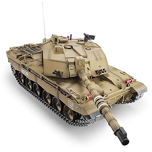 N\A ZGGYA RC Metal Tank Profesional británica Challenger 2II Control Remoto de Batalla Principal Tanque Militar Fuera de la Carretera Modelo 6.0 Sistema Puede Fumar Regalo de un Muchacho