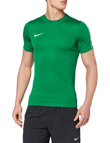 NIKE M Nk Dry Park18 SS Top Camiseta, Hombre, Pine Green/White/White, S