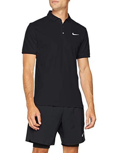 NIKE M Nkct Dry Polo Team Camiseta, Hombre, Black/Black/White, S