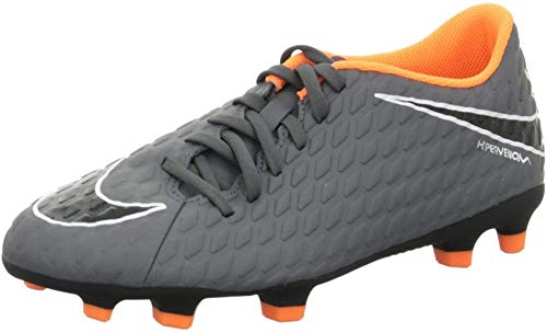 Nike Phantom 3 Club FG, Zapatillas de Fútbol Hombre, Gris (Dark Grey/Total Orange-White 081), 42.5 EU