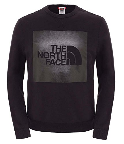 North Face M Fine Crew Sweat - Sudadera para Hombre, Color Negro, Talla XL