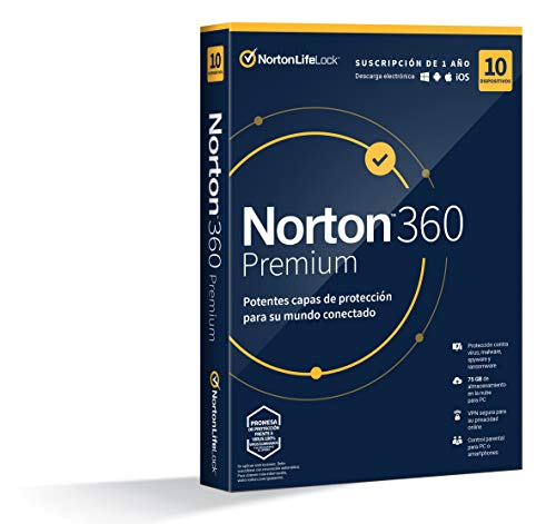 Norton 360 Premium 2020 - 10 Dispositivos, 1 Año, para PC/Mac