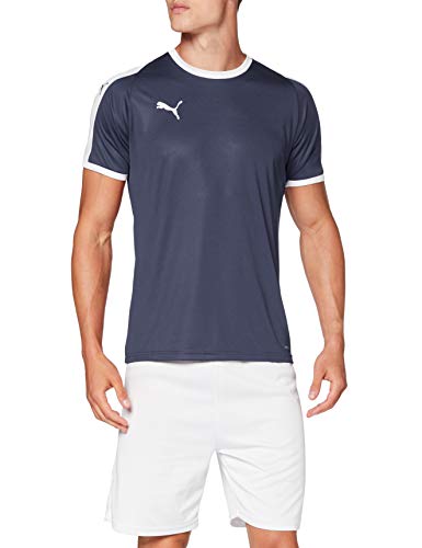 PUMA Liga Jersey T-Shirt, Hombre, Peacoat White, XL