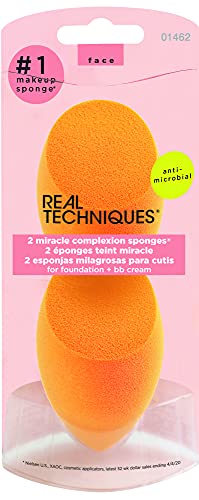 Real Techniques Miracle Complexion Sponge - Esponja milagrosa para rostro (juego de 2)