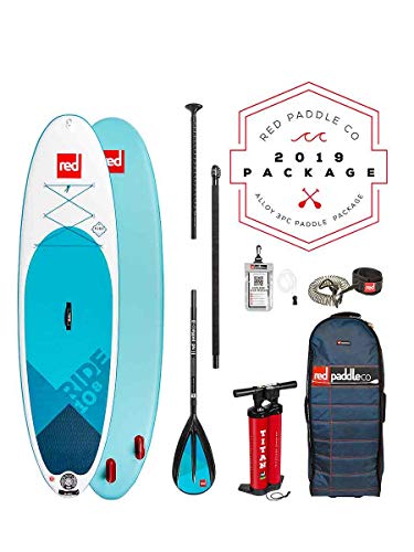Red Paddle Co 2018 10.8 'Ride Msl Set Paquete Stand Up Paddle Sup Board con Aleado Remos