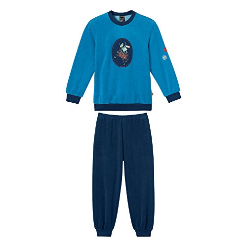 Schiesser Kn Schlafanzug Lang Pijama, Blau (Aquarium 813), 2 años (92 cm) para Niños