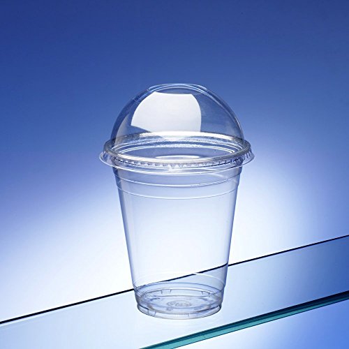 Smoothie Cups with Dome Lids 12oz / 340ml (pack of 50) by AIOS