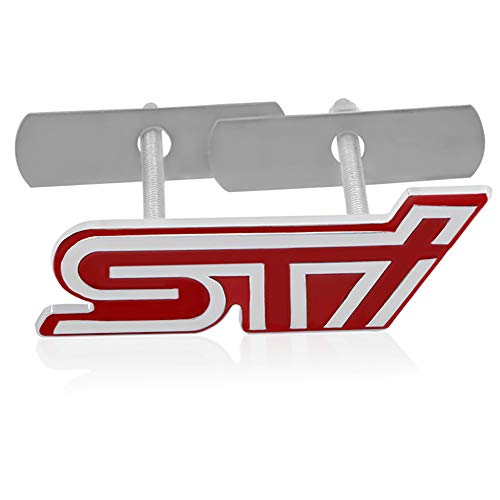 STI Alloy Car Front Grill Emblem Auto Decoración Insignia Accesorios Etiqueta para Subaru WRX STI Sport EJ20 S4 TS 035