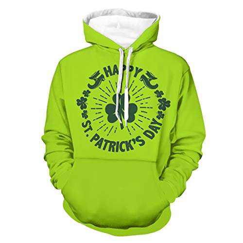 Sudadera con capucha para hombre Happy St Patrick's Day divertido y elegante y cómodo Sudadera con capucha para hombre Happy St Patrick's Day divertido y elegante y cómodo