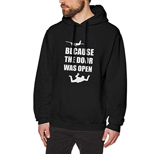 Sudaderas con Capucha Hombre Protección contra resfriados Extremos Jersey Estampado clásico Sudaderas con Capucha Hombre for Men's The Door Was Open Paratrooper 3XL