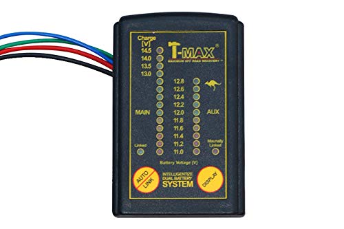 T-MAX Sistema conmutador de doble batería DBS02 con display digital