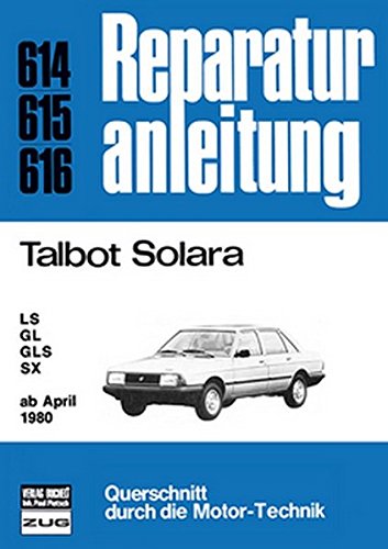 Talbot Solara ab April 1980: LS/GL/GLS/SX // Reprint der 6. Auflage 1982