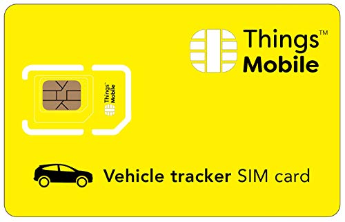Tarjeta SIM para LOCALIZADOR / TRACKER GPS de COCHES - Things Mobile - con cobertura global y red multioperador GSM/2G/3G/4G, sin costes fijos y con tarifas competitivas. 10 € de crédito incluido