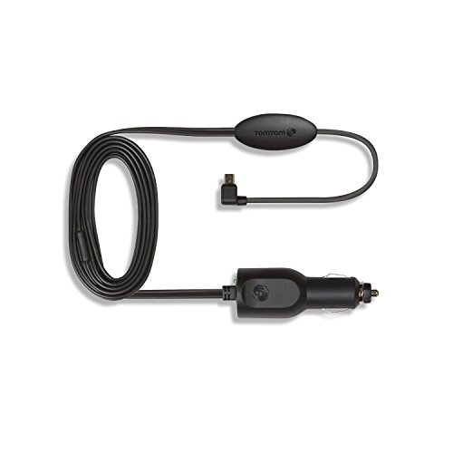 TomTom 9UUC.002.00.2 - Cargador de coche para GPS (receptor TMC) con mini USB cable, negro