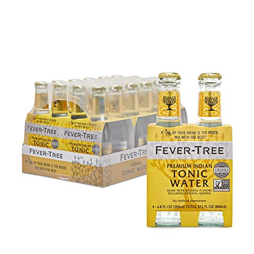 Tónica Fever-Tree, Premium Indian Tonic Water - Botellas de cristal de 200 ml (24 unidades)