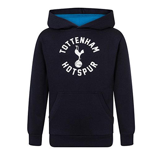 Tottenham Hotspur FC - Sudadera oficial con capucha y escudo del club - Para niño - Forro polar - 10-11 años