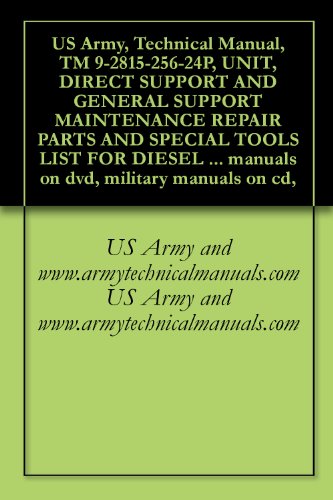 US Army, Technical Manual, TM 9-2815-256-24P, UNIT, DIRECT SUPPORT AND GENERAL SUPPORT MAINTENANCE REPAIR PARTS AND SPECIAL TOOLS LIST FOR DIESEL ENGINE, ... military manuals on cd, (English Edition)