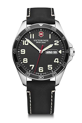 Victorinox Hombre Field Force - Reloj de Acero Inoxidable de Cuarzo analógico de fabricación Suiza con día/Fecha 241846