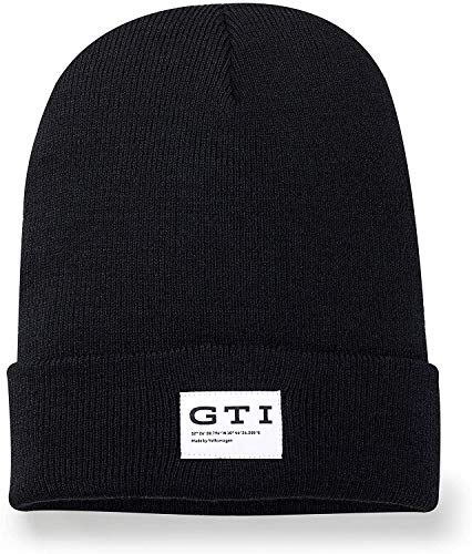 Volkswagen Gorro de Punto GTI 5HV084303 041, Color Negro, Talla única