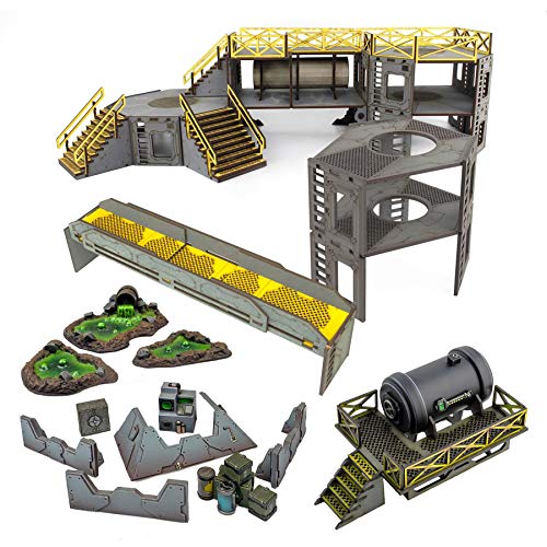 War World Gaming Industry of War - Instalación de Almacenamiento de Combustible - Kit 4, Sin Pintar - 28mm Terreno Escenografía Wargames Wargaming WWG Industrial Tablero Escenario Campo Batalla War World Gaming Industry of War - Instalación de Almacenamiento de Combustible - Kit 4, Sin Pintar - 28mm Terreno Escenografía Wargames Wargaming WWG Industrial Tablero Escenario Campo Batalla