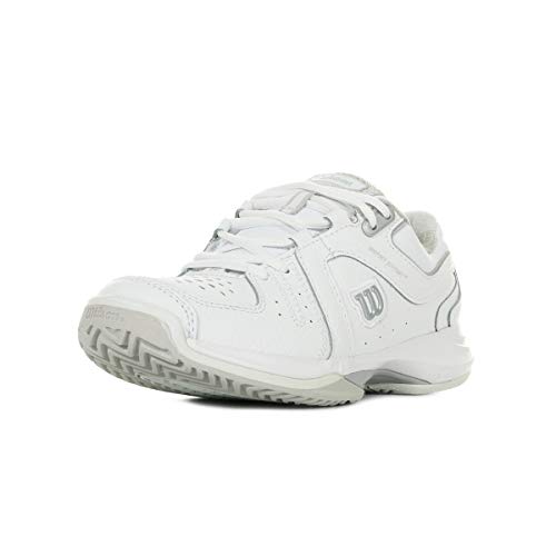 Wilson Nvision Premium W, Zapatillas de Tenis Mujer, Blanco (White/Steel Grey 000), 37 2/3 EU