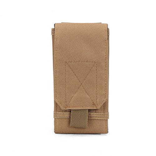 XIOFYA 1 bolsa militar de 5/6 pulgadas, bolsa universal para correr, cinturón de cintura, bolsa táctica para teléfono móvil (color C2 5 pulgadas, marrón)