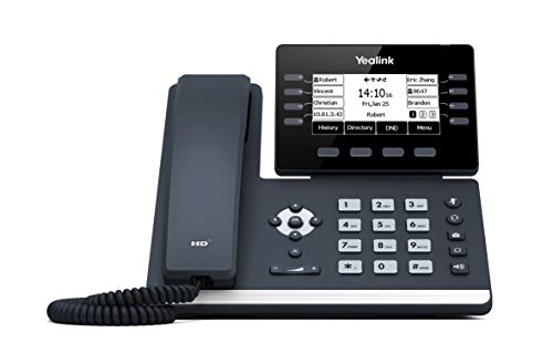 Yealink SIP-T53W - Teléfono IP (Negro, Terminal con conexión por cable, Botones, Escritorio/pared, En banda, Out-of band, Información SIP, LCD)