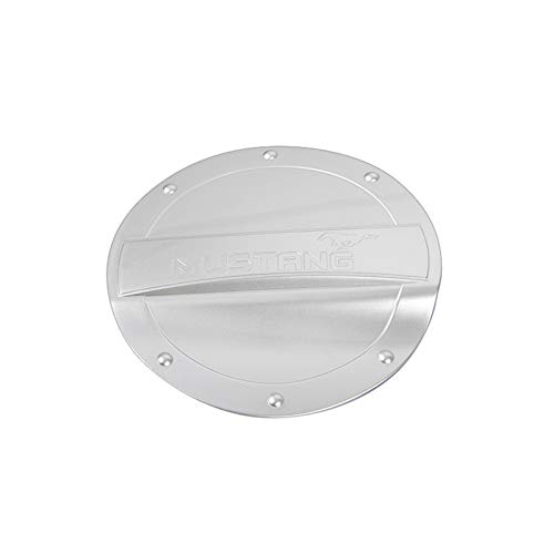 YOBAIH Tapa del DepóSito ABS del Coche del Tanque de Combustible Exterior embellecedor de la Cubierta de Vinilo Decorativo Accesorios for Ford Mustang Car Styling (Color : Silver) YOBAIH Tapa del DepóSito ABS del Coche del Tanque de Combustible Exterior embellecedor de la Cubierta de Vinilo Decorativo Accesorios for Ford Mustang Car Styling (Color : Silver)