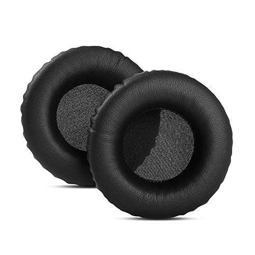 1 par de almohadillas de repuesto compatibles con Pioneer HDJ500 hdj 500 hdj-500 auriculares(negro)