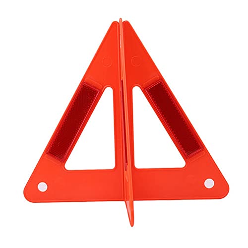 2 uds Triángulo Reflectante triángulos de Advertencia de Coche señalización de tráfico de Emergencia señal de Parada de Seguridad Reflectante Cruce Desmontable Plegable (Sensor Color : As Shown)