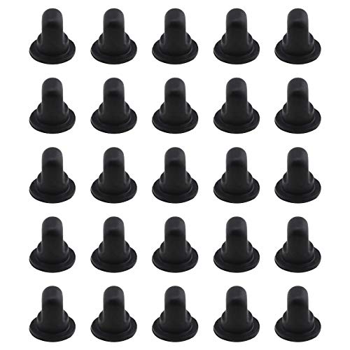 25 unidades de clips para la parte trasera del coche, 191853615A, de plástico, color negro, compatible con Golf 1, 2, Polo y Vento