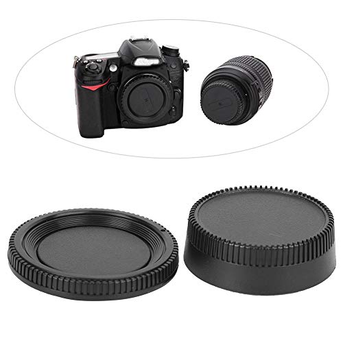3 * Tapa del Objetivo y 3 * Cuerpo de la cámara Cubierta de la Lente Trasera para Nikon F Mount - Negro 3 * Tapa del Objetivo y 3 * Cuerpo de la cámara Cubierta de la Lente Trasera para Nikon F Mount - Negro