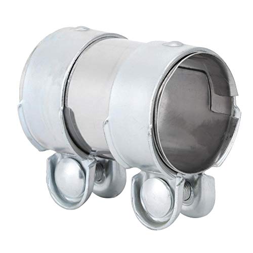 Abrazadera para tubo de escape, Biuzi 55 x 95 mm Abrazadera para tubo de escape Conector Acoplador Adaptador de tubo de escape
