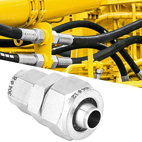 Accesorios de tubería Conector neumático de Perilla rápida Acoplador Reductor Acoplador de Aire para Sistema de Aire para(Reduced Diameter 12-8mm)