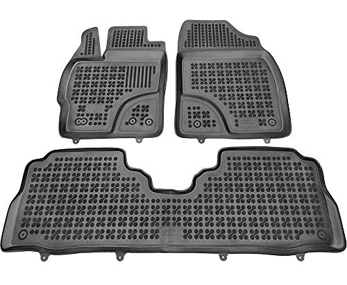 Alfombrillas de Goma Compatible con Toyota Prius+ (2012-2015) + Limpiador de Plasticos (Regalo) | Accesorios Coche Alfombrilla Suelo