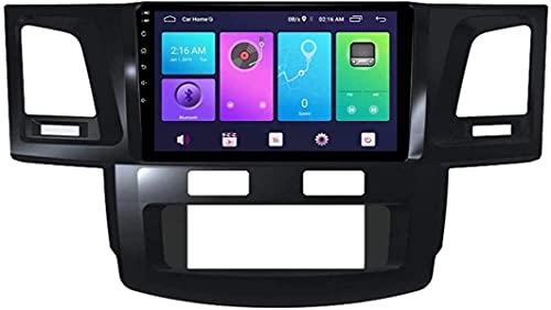 Android 10.0 Navegación GPS para Toyota Fortuner Hilux Vigo 2005-2006 (AC) Unidad principal Estéreo Coche SAT NAV SWC 4G WiFi BT USB Enlace espejo Carplay incorporado, 8 núcleos 4G + WiFi 4 + 64G