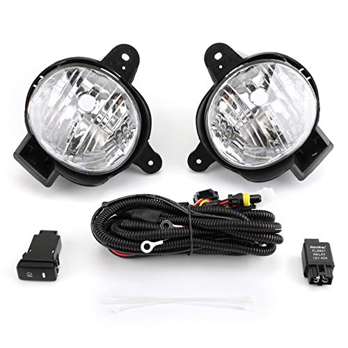 Artudatech Faros Antiniebla Coche Sin bombilla, Par 12V Luz Antiniebla Coche Luz de Niebla, Lámpara Antiniebla Fog Lights para Toyo-ta Hilux VIGO MK7 2012-2014