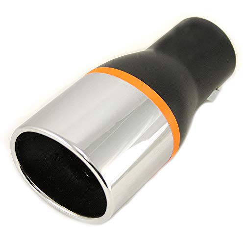 Autohobby 936 - Embellecedor de tubo de escape, universal, acero inoxidable hasta 57 mm de diámetro, cromado