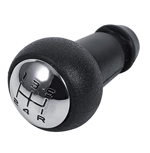 Bola de la cabeza de la perilla de cambio Manual de coches de cambio de transmisión y cambio de marchas Mando for Citroen Peugeot 307 207 206 (Color : Black)