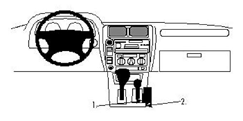 Brodit ProClip - Kit de coche para Land Cruiser 90 97-02 (para Europa, montaje de la consola)