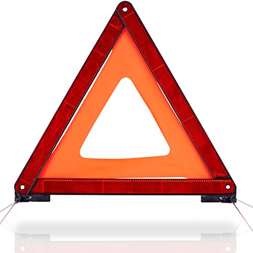 CARTO triángulo reflectante ECE - seguridad en zonas de accidentes o puntos de peligro / para coches / para todo tipo de vehículos a motor