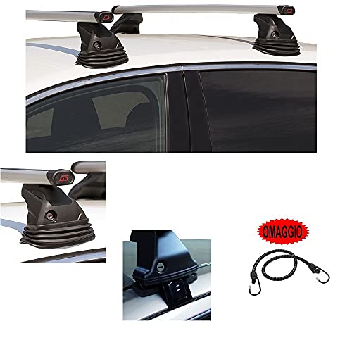 Compatible con Toyota Corolla 4p (07-13) (68.027) Barra DE Techo DE Aluminio para Techo DE Coche Barra DE Coche ESPECÍFICA DE 130CM + Kit DE Montaje Aprobado Compatible con Toyota Corolla 4p (07-13) (68.027) Barra DE Techo DE Aluminio para Techo DE Coche Barra DE Coche ESPECÍFICA DE 130CM + Kit DE Montaje Aprobado