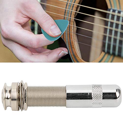 End Pin Endpin Jack Socket Plug Guitarra Eléctrica Acústica 1/4" Salida con cubierta trasera de material de cobre
