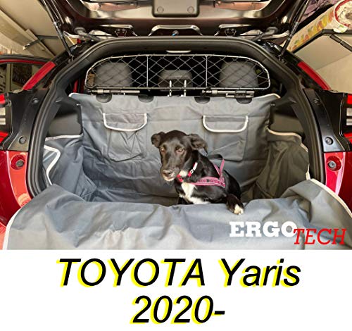 ERGOTECH Rejilla Separador protección para Toyota Yaris RDA65-HXXS, para Perros y Maletas. Segura, Confortable para tu Perro, Garantizada!