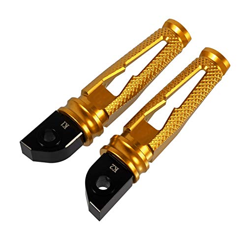 Footpegs De La Motocicleta Carrera Trasera Kit/Ajuste para - Triumph Daytona / 675 / R 2011-2016 / FIT FOR - Speed Triple 1050 / R / 11-15 / FIT FOR - Street Triple 675 / R / 11-16 (Color : Gold)