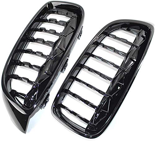 GXZYY  Rejillas de radiador para Accesorios de carrocería   , aptas para BMW 4 Series F32 F33 F36 Rejilla Frontal de Coche 1 par de plástico ABS Brillante Negro Diamante Metero Style Grill