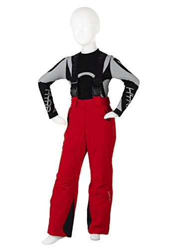 Hyra Breuil Junior Full Zip Pantalones de Esquí, Unisex niños, Rojo, 8 años